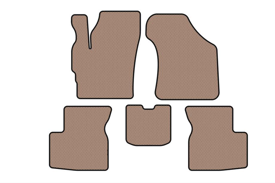 Chery QQ 2003-2022 Rubber Floor Mats Carsuit (Beige) Image