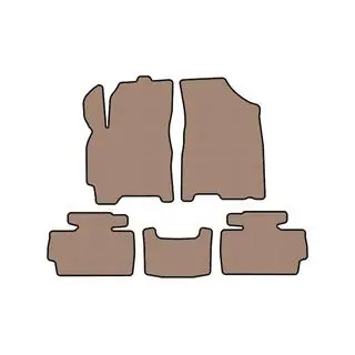 Rubber Floor Mats Carsuit (Beige)