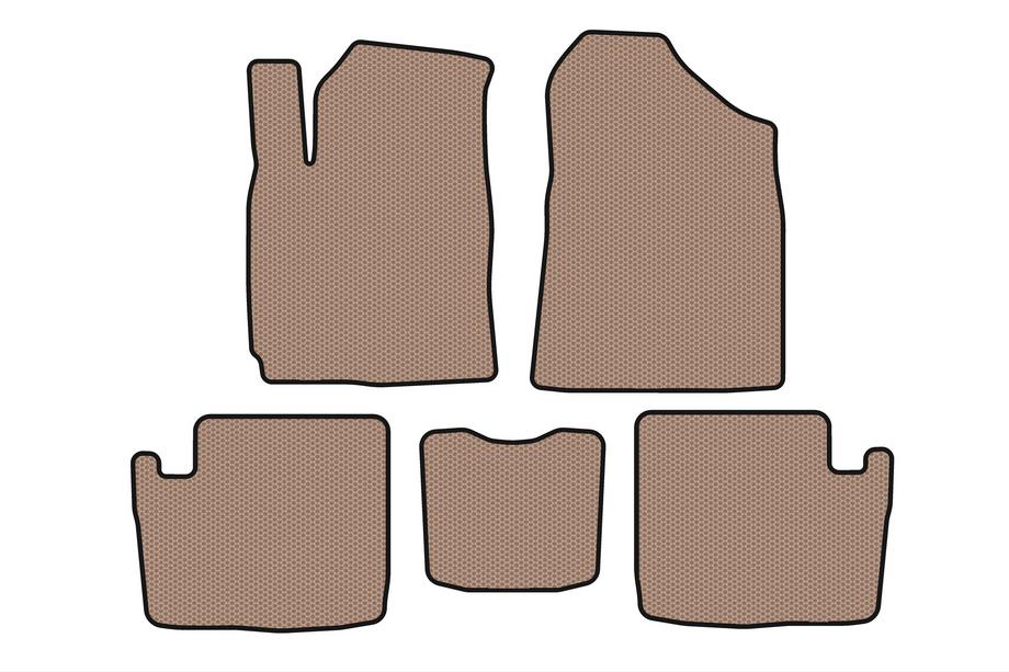 Chery Tiggo 1 2005-2016 Rubber floor mats Carsuit (2005-2009, beige) Image