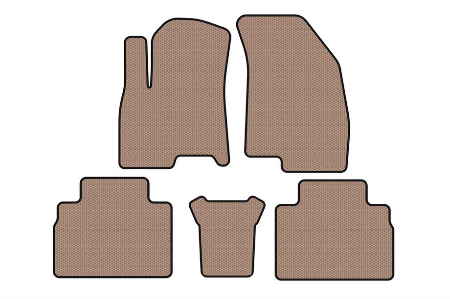 Chery Tiggo 8 2017- Rubber Floor Mats Carsuit (Beige) Image
