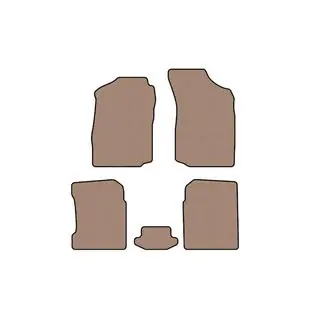 Rubber Floor Mats Carsuit (Beige)