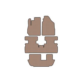 Rubber floor mats Carsuit (3 rows, beige) Jetour X70 2018- photo 1