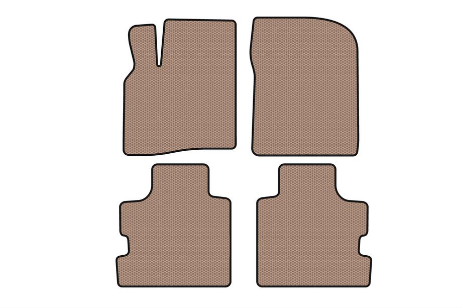 Chrysler Pacifica 2004-2008 Rubber Floor Mats Carsuit (Beige) Image