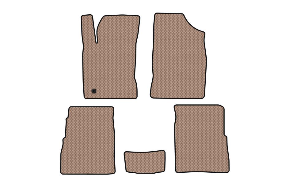 Chrysler PT Cruiser 2000-2010 Rubber floor mats Carsuit (HB, 5-door, Facelift, beige) Photo 1