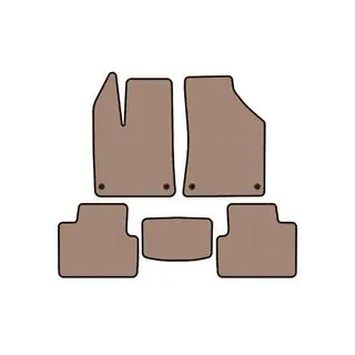 Rubber Floor Mats Carsuit (Beige)