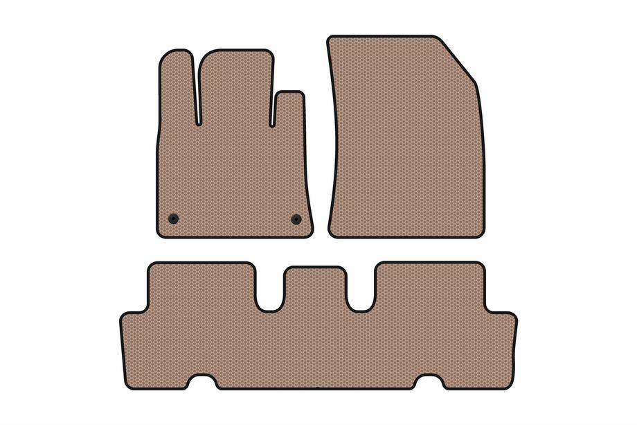 Citroen C-4 Picasso 2013–2022 Rubber Floor Mats Carsuit V1 (2 Rows, Beige) Image