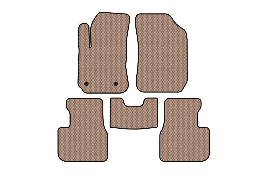 Citroen Cactus 2014-2020 Rubber Floor Mats Carsuit (Beige) Image