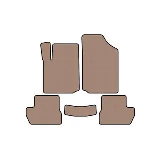 Rubber Floor Mats Carsuit (Beige) photo 1
