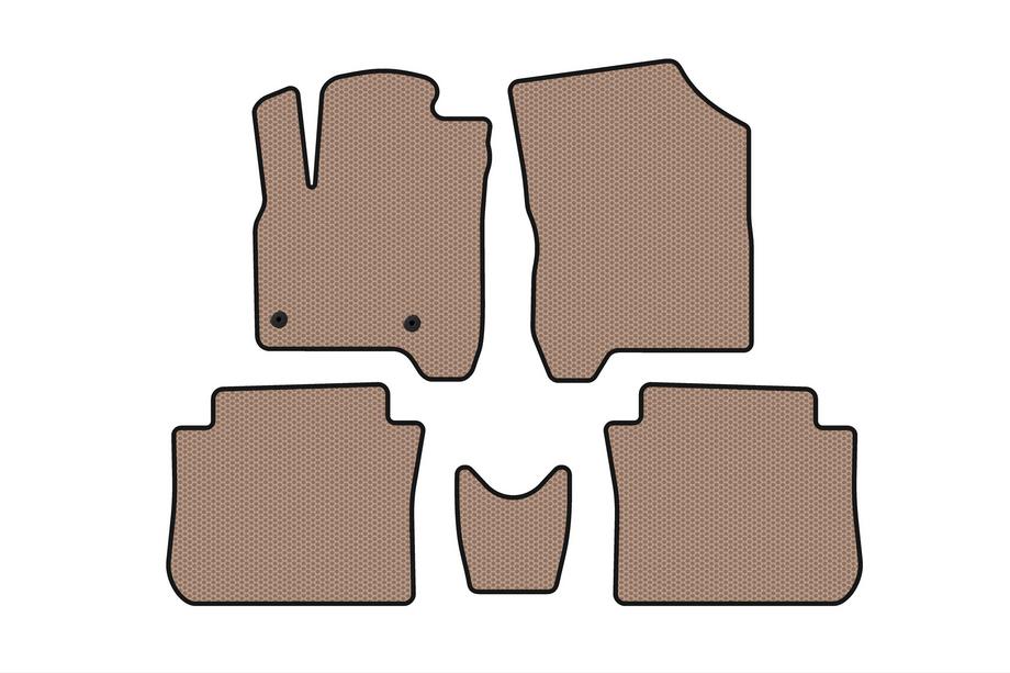 Citroen C-3 Picasso 2010-2017 Rubber Floor Mats Carsuit (Beige) Image