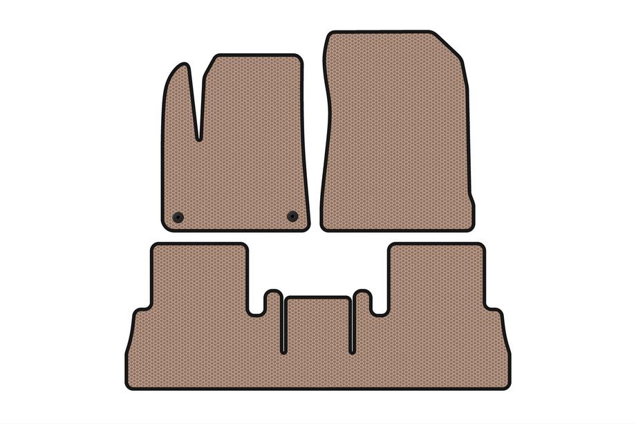 Citroen Berlingo/Multispace 2018- Rubber floor mats Carsuit (Beige, Maxi) Photo 1