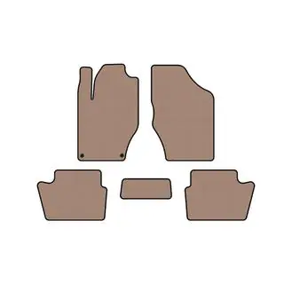 Rubber Floor Mats Carsuit (HB, Pre-Facelift, Beige) photo 1