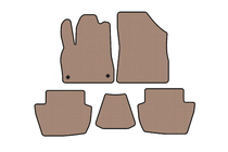 Citroen DS-5 2011-2015 Rubber floor mats Carsuit (HB, Hybrid/Automatic, beige) photo 1