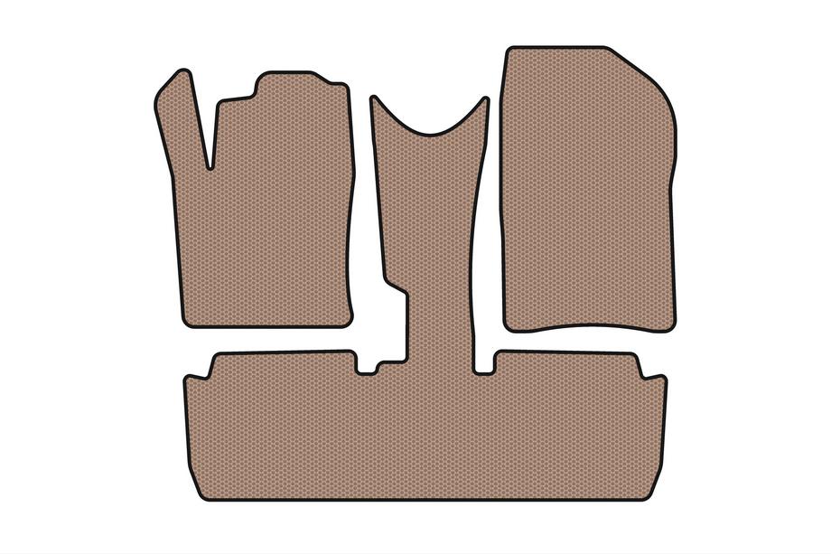 Citroen Xsara Picasso 1999-2012 Rubber Floor Mats Carsuit (Pre-Facelift, Beige) Photo 1