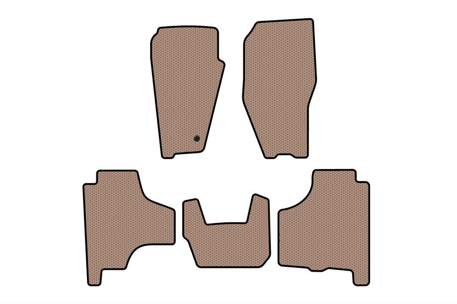 Dodge Nitro 2006-2011 Rubber Floor Mats Carsuit (Beige) Image