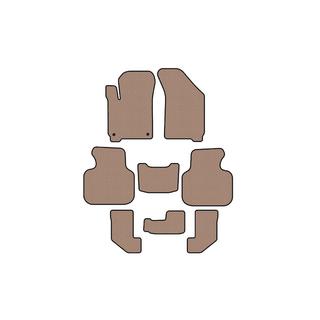 Rubber floor mats Carsuit (2008-2011, 3 rows, beige) Dodge Journey 2008-2020 photo 1