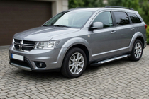 Dodge Journey 2008-2020 Side Steps Allmond Grey (2 pcs, Aluminum) photo 1