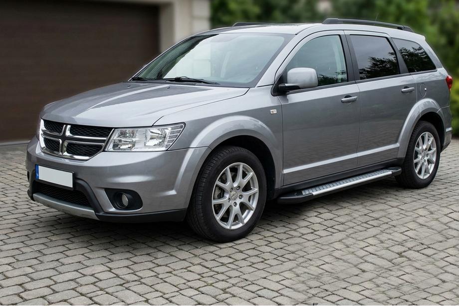 Dodge Journey 2008-2020 Side Steps Allmond Grey (2 pcs, Aluminum) Image