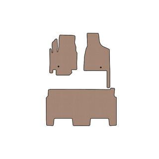 Rubber Mats Carsuit (2008-2020, 2 Rows, 8-Seater/SXT Trim, Beige) Dodge Grand Caravan V 2008-2020 photo 1