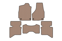 Dodge RAM (DS/DJ/D2) 2009–2024 Rubber floor mats Carsuit (2009+, 5-seater/Double cab, beige) photo 1
