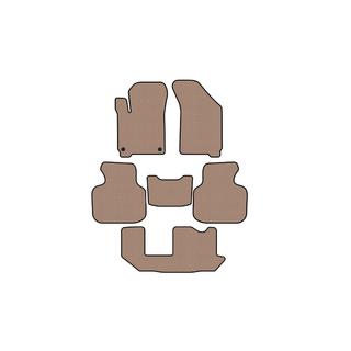Rubber floor mats Carsuit (2011-2020, 3 rows, 7-seater, beige) Dodge Journey 2008-2020 photo 1