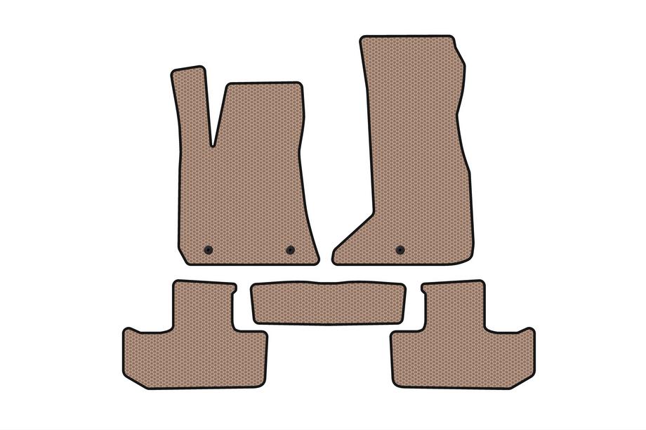 Dodge Challenger 2008-2023 Rubber floor mats Carsuit (Coupe, beige) Image