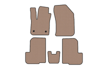 Dacia Lodgy 2012-2022 Rubber floor mats Carsuit (2 rows, 7-seater, beige) photo 1