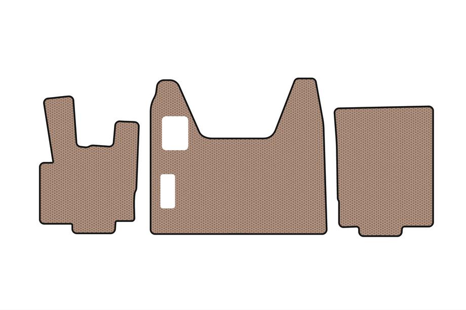 DAF XF95 2002-2006 Rubber Floor Mats Carsuit (Beige) Photo 1