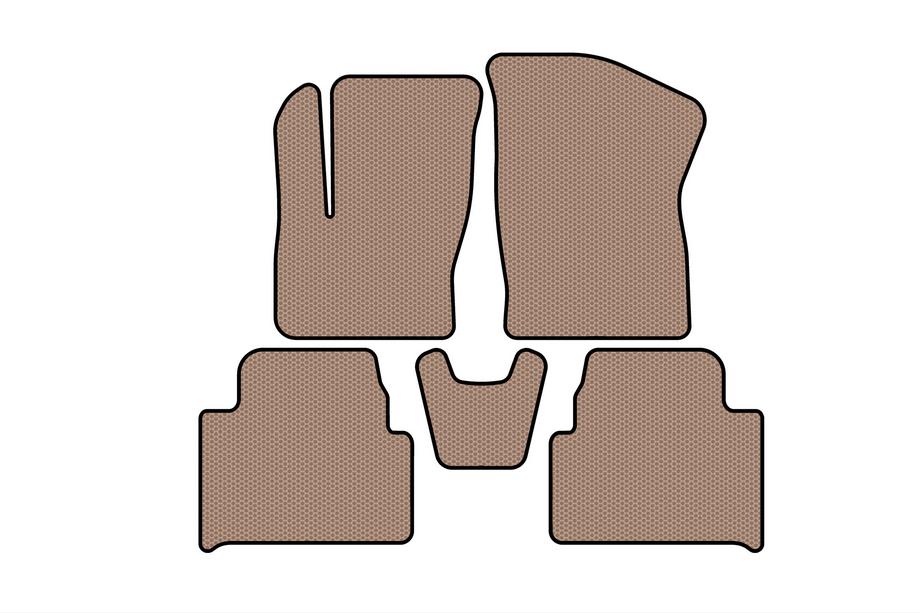 Ford C-Max 2004-2010 Rubber Floor Mats Carsuit (Beige) Image