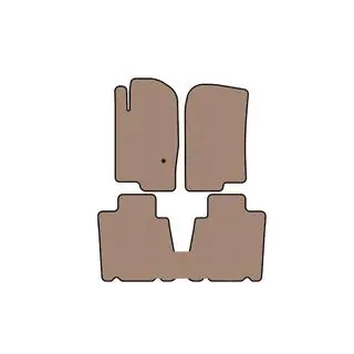 Rubber floor mats Carsuit (2 rows, beige)