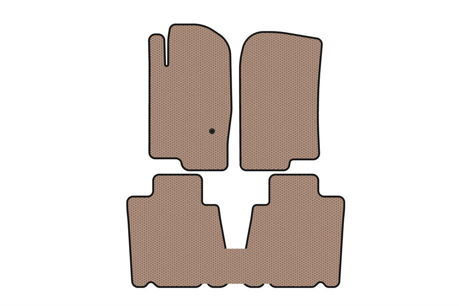 Ford Explorer 2001-2005 Rubber floor mats Carsuit (2 rows, beige) Image