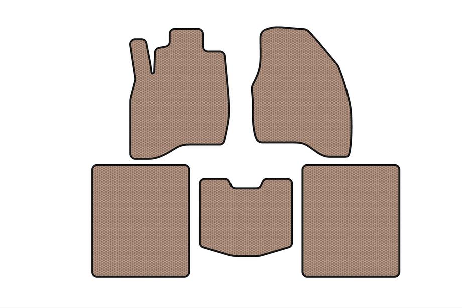 Ford Explorer 2011-2019 Rubber floor mats Carsuit (2015-2019, 5-seater, beige) Image