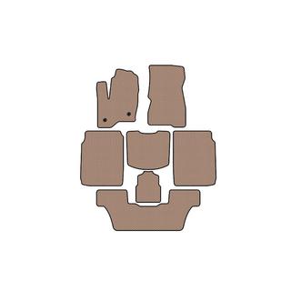 Rubber floor mats Carsuit (3 rows, 2013-2019, beige) photo 1