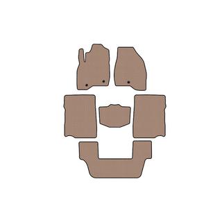 Rubber floor mats Carsuit (2017-2019, 3rd row, 7-seater, beige) photo 1