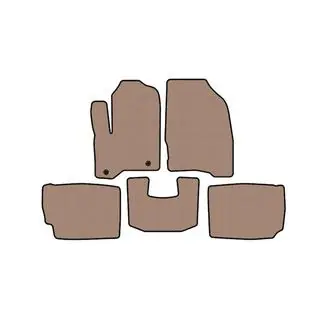 Rubber floor mats Carsuit (2010-2012, beige)