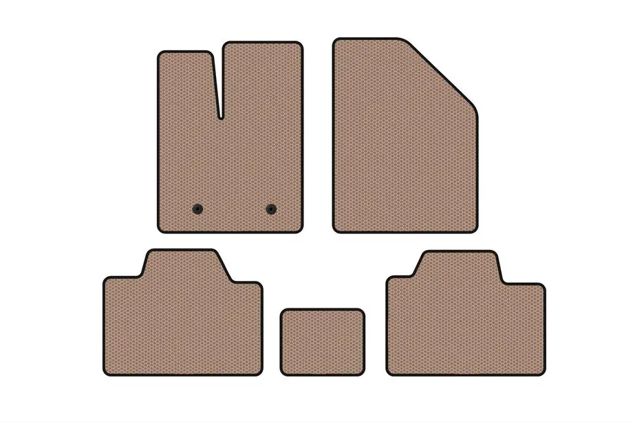 Ford Edge 2006-2014 Rubber Floor Mats Carsuit (Beige) Image