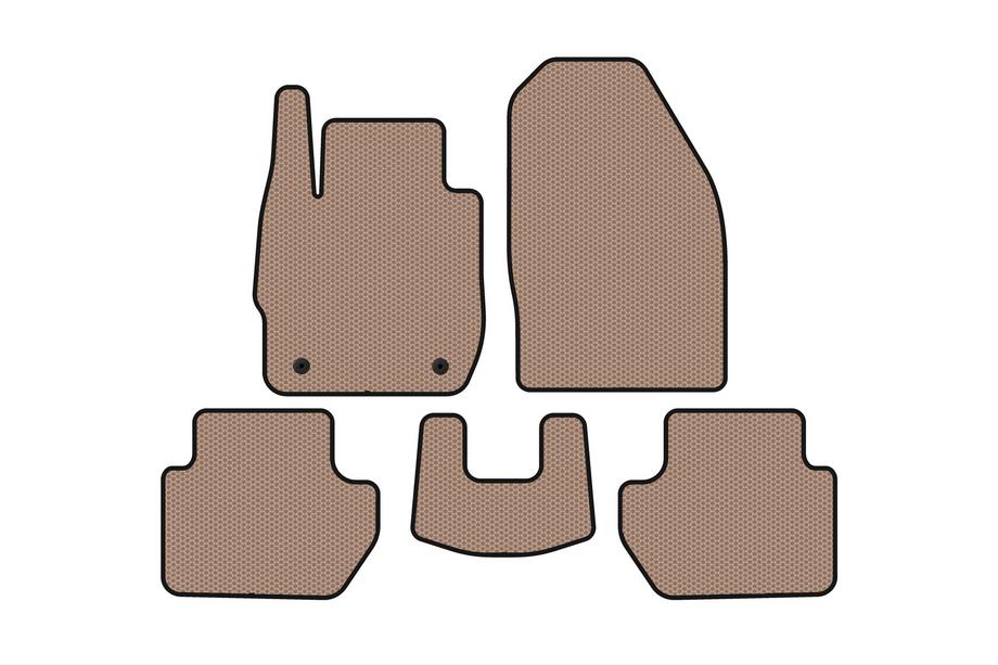 Ford Ka 2016- Rubber floor mats Carsuit (SD, beige) Image