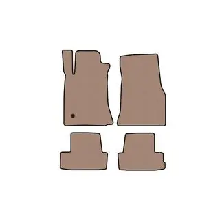 Rubber floor mats Carsuit (2005-2009, GT, Coupe, beige)