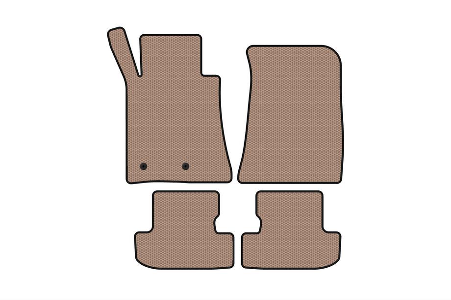 Ford Mustang 2015-2023 Rubber floor mats Carsuit (Coupe, beige) Image