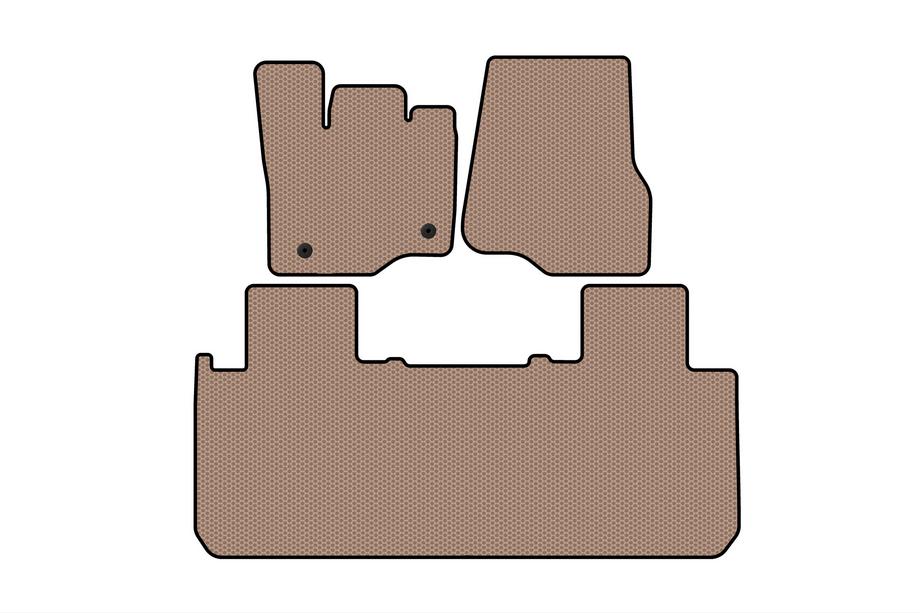 Ford F-150 2014-2021 Rubber Floor Mats Carsuit (Beige) Image