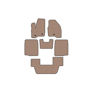 Rubber floor mats Carsuit (3 rows, 2011-2015, beige) photo 1