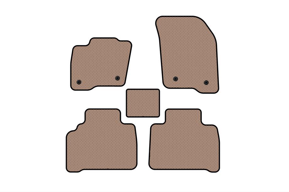 Ford S-Max 2015- Rubber Floor Mats Carsuit (Beige) Image