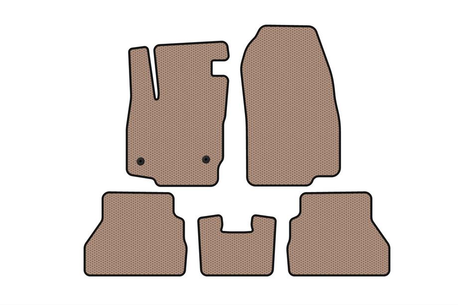 Ford B-Max 2012-2017 Rubber Floor Mats Carsuit (Beige) Image