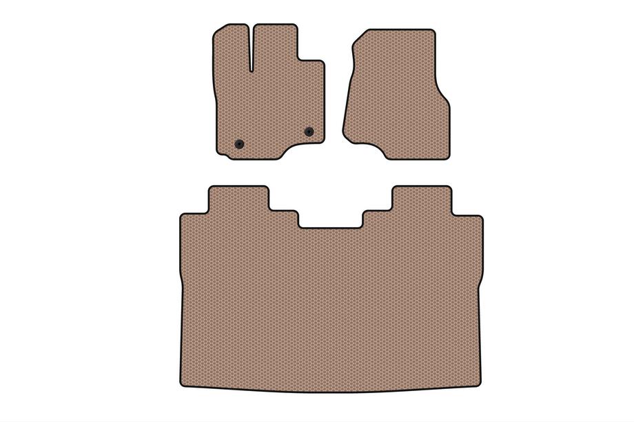 Ford F-150 2014-2021 Rubber floor mats Carsuit (Raptor, beige) Image