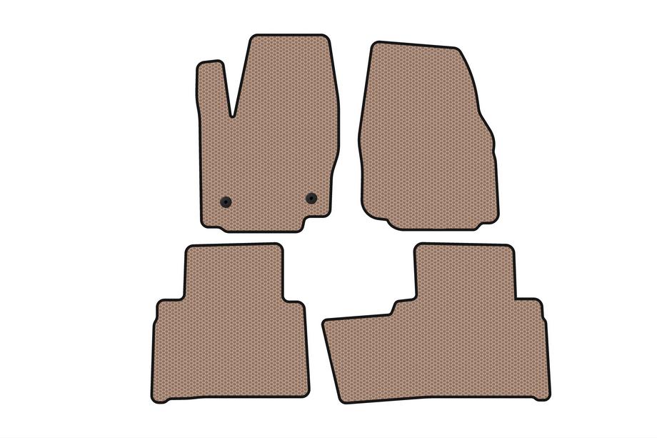 Ford Galaxy 2007-2015 Rubber floor mats Carsuit (2 rows, beige) Image