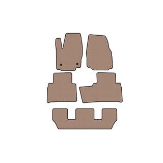 Rubber floor mats Carsuit (3 rows, beige) Ford Galaxy 2007-2015 photo 1