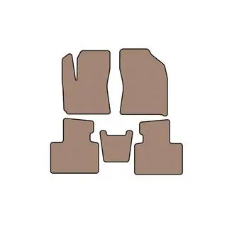 Rubber Floor Mats Carsuit (Beige)