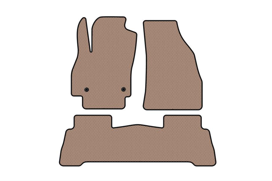 Fiat Fiorino/Qubo 2008-2024 Rubber Floor Mats Carsuit (For Fiorino, Beige) Image