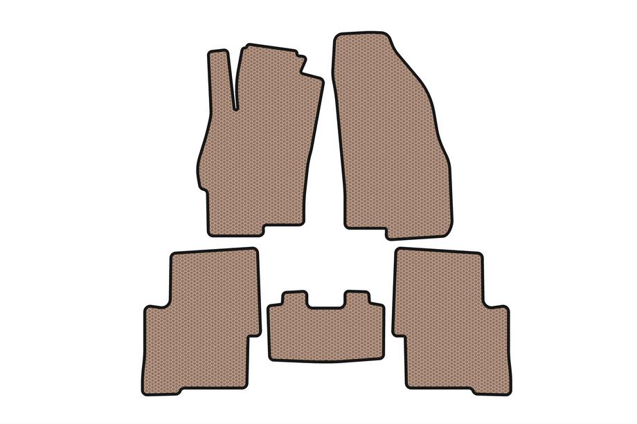 Fiat Linea 2006-2018 Rubber floor mats Carsuit (SD, beige) Image