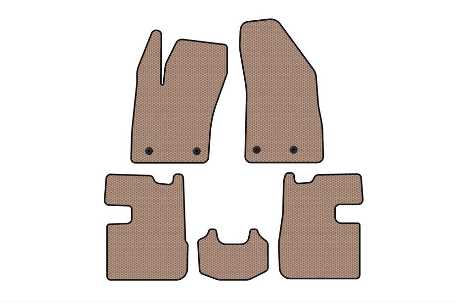 Fiat Tipo 2016- Rubber floor mats Carsuit (SD, beige) Image