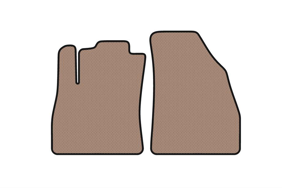 Fiat Fiorino/Qubo 2008-2024 Front Rubber Floor Mats Carsuit (Beige) Image